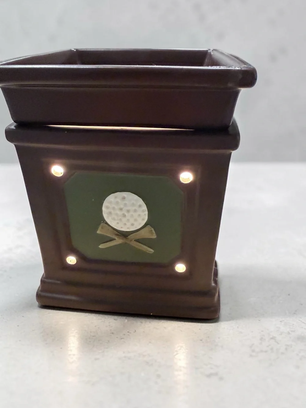 Scentsy Fore Golf themed Full-size Ceramic Wax Warmer